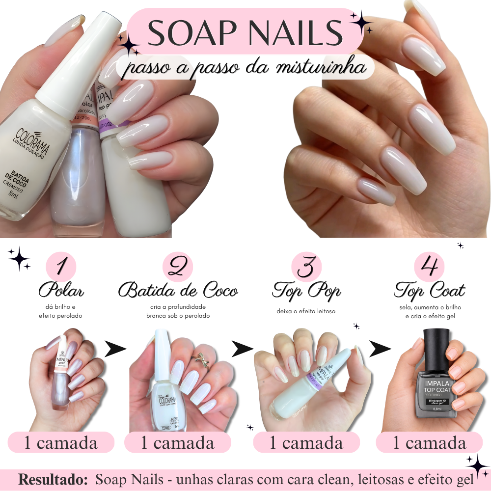 Passo a Passo Soap Nails